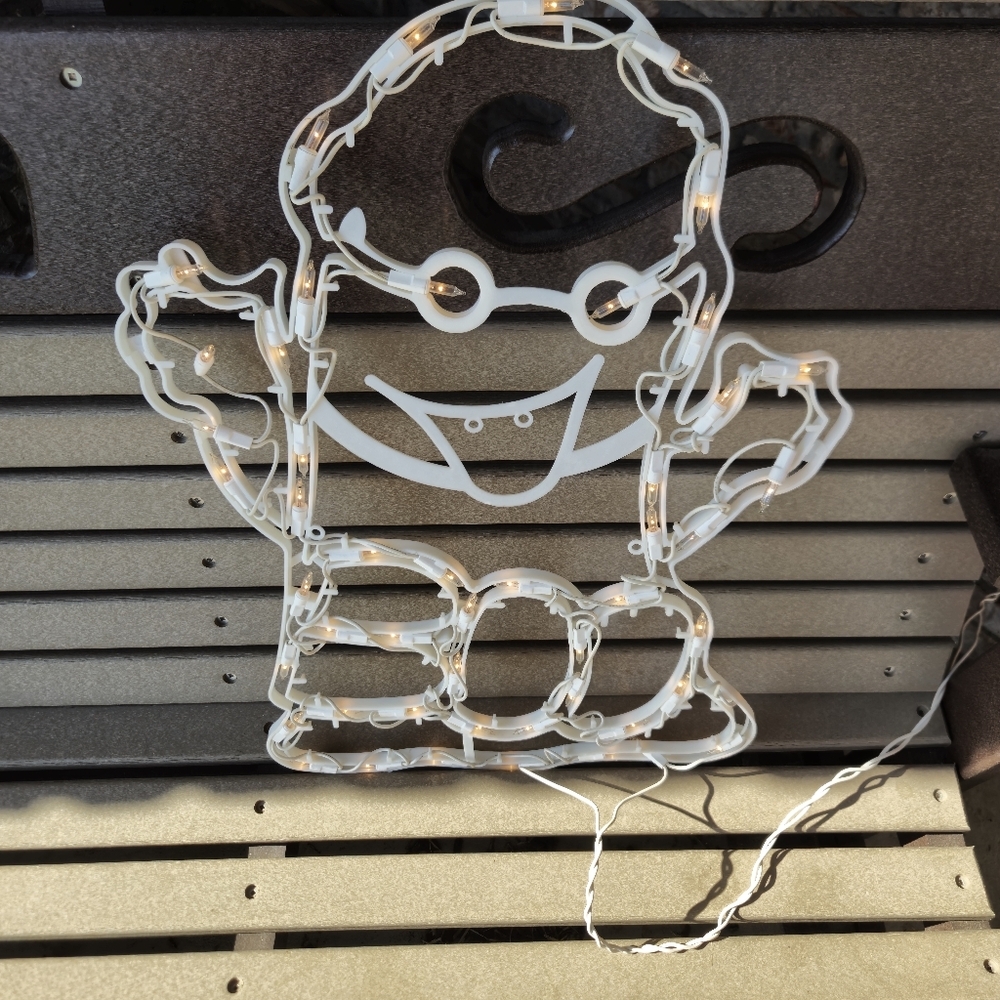 Vintage-y Halloween Ghost Light Up Sculpture 20" Decor Boo! Euc - Picture 3 of 5